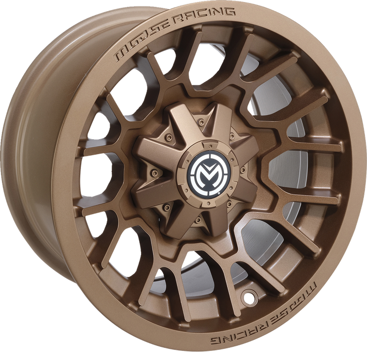 Moose Utility Wheel - 24X - Front - Bronze - 12X7 - 4/110 - 4+3 24Mo127110Bz4