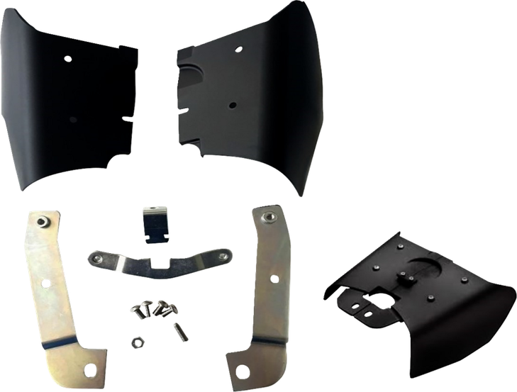 Drag Specialties Air Deflector - Frame Mounted - Softail