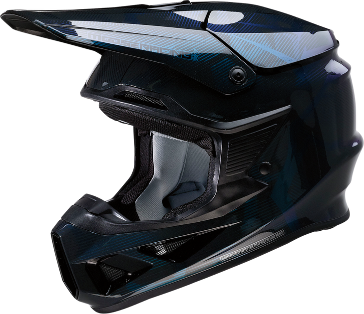 Moose Racing F.I. Helmet - Agroid Camo - Mips - Iridescent Blue - Large 0110-7755