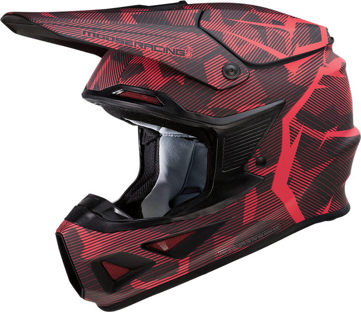 Moose Racing F.I. Helmet - Agroid Camo - Mips - Red/Black - Medium 0110-7761