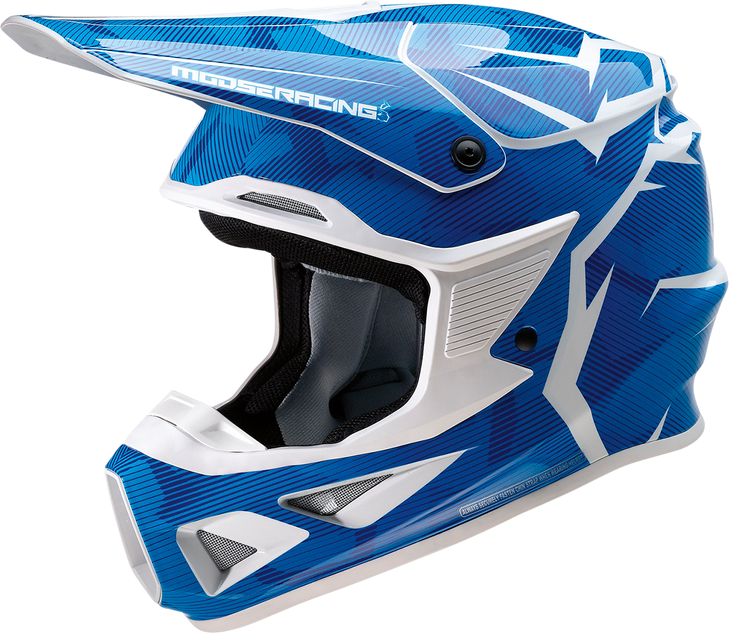 Moose Racing F.I. Helmet - Agroid Camo - Mips - Blue/White - Xl 0110-7770