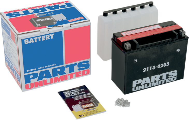 Parts Unlimited Agm Battery - Ytx24Hl-Bs