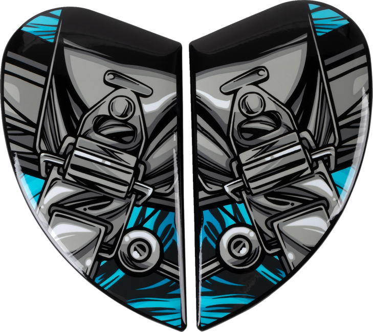 Icon Airframe Pro Side Plates - Outbreak - Blue