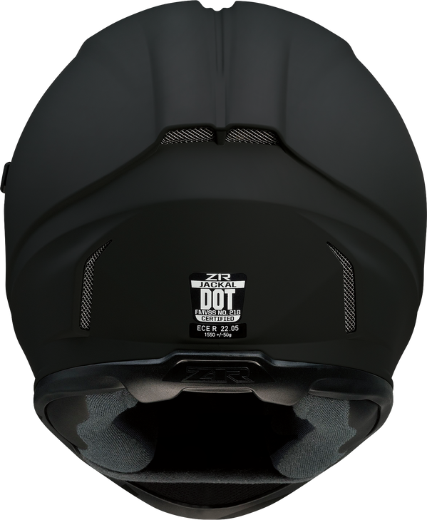 Z1R Jackal Helmet - Flat Black - Smoke - Medium