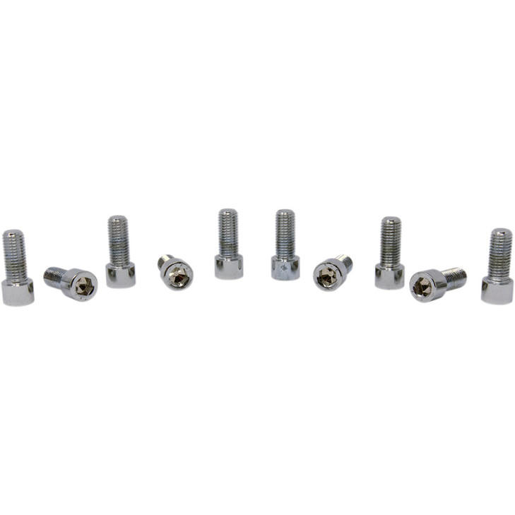 Drag Specialties Bolts - Socket-Head/Replacement - Smooth/Fine Thread - 5/16"-24 X 3/4" - 10 Pack