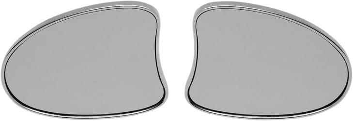 Drag Specialties Mirrors - Side View - Deluxe - Teardrop - Chrome