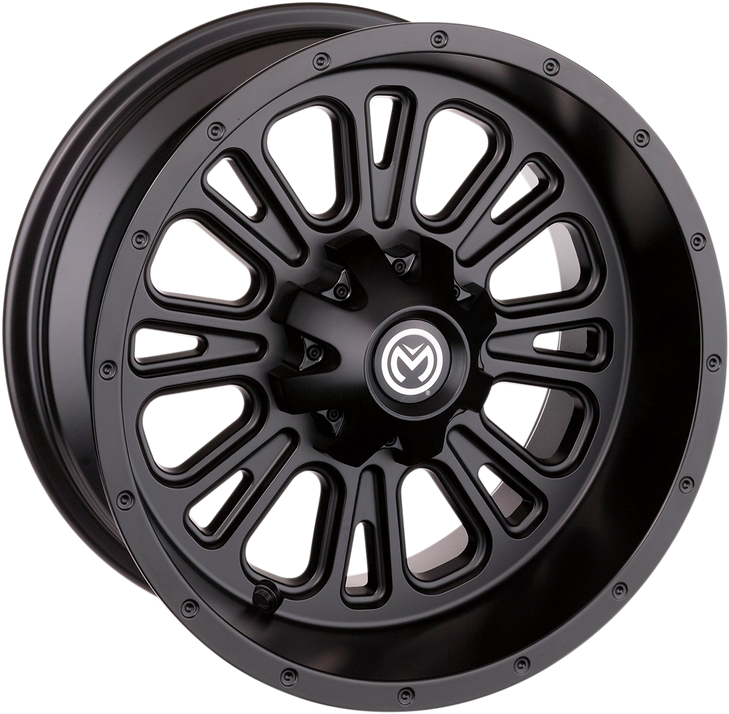 Moose Utility Wheel - 399X - Rear - Black - 14X8 - 4/156 - 4+4 399Mo148156Mb4