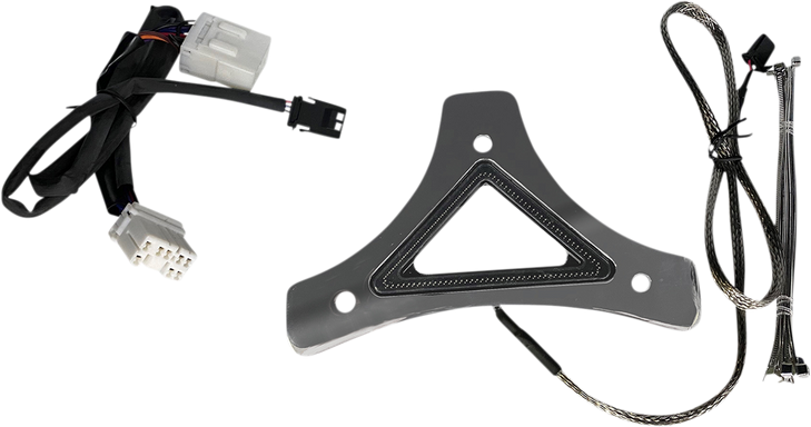 Custom Dynamics Led Backrest Light - Run/Brake - Chrome Cd-Br-Hd-C