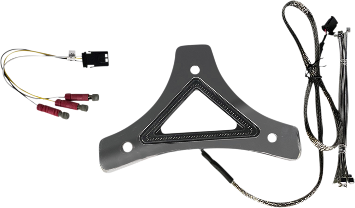 Custom Dynamics Led Backrest Light - Run/Brake - Chrome Cd-Br-Unv-C