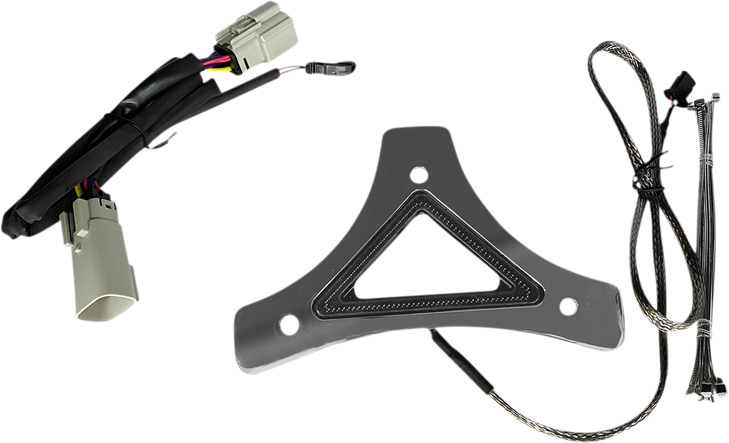 Custom Dynamics Led Backrest Light - Run/Brake - Chrome Cd-Br-Tke-C