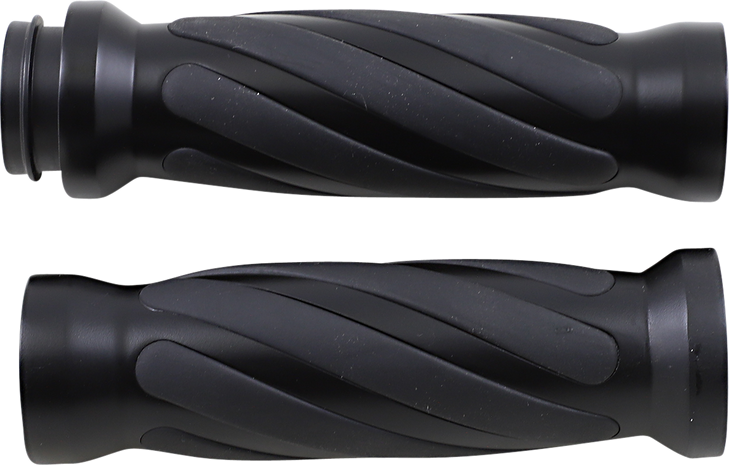 Drag Specialties Grips - Twisted - Tbw - Matte Black