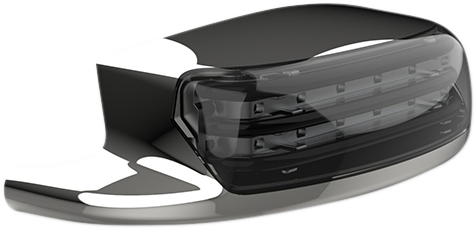 Custom Dynamics Fender Tip Light - Smoke Lens - Chrome Pb-Ft-Tour-S-C