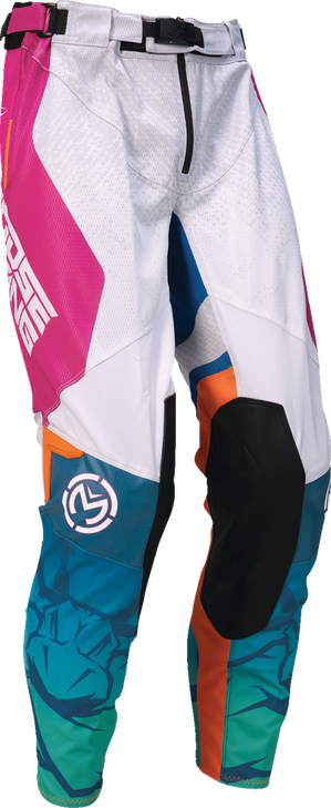Moose Offroad Sahara Pants - Teal/Orange/Pink - Us 40 2901-12078