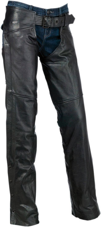 Z1R Women'S Sabot Chaps - Black - Xs