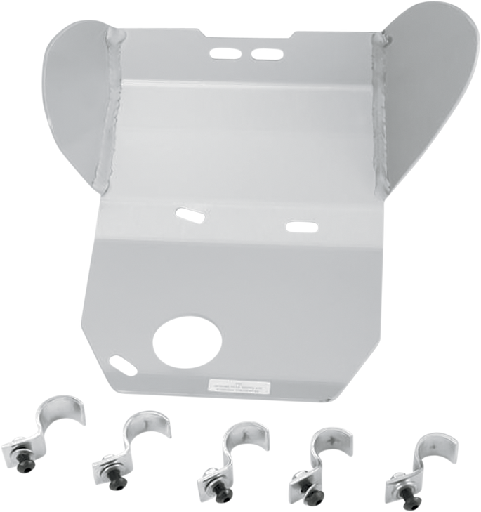 Moose Racing Skid Plate - Silver - Yamaha - Tt-R 250 250