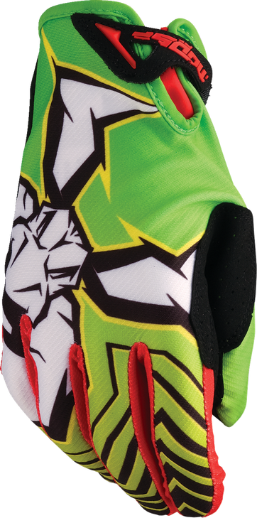 Agroid Pro Gloves - Green/Red - Medium 3330-8110