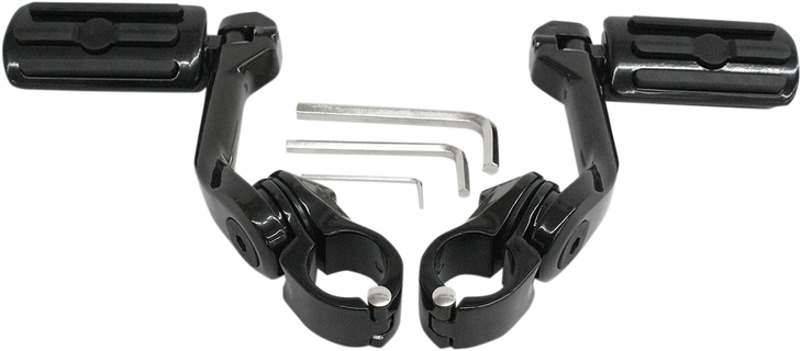 Rivco Products Highway Pegs With Mount - Black Mv110