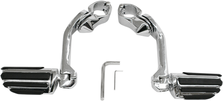 Rivco Products Highway Pegs With Mount - Chrome Mv120