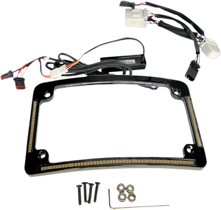 Custom Dynamics All In One License Plate Frame - Black Tf05-Hd-B