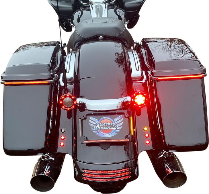 Custom Dynamics All In One License Plate Frame - Black Tf05-Bcm4-B