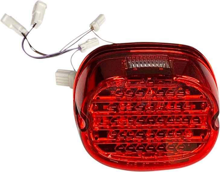Custom Dynamics Taillight W/ Integrated Turn Signal - Top Window - Red Lens Cd-Int-Tl-W-R