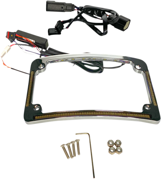 Custom Dynamics All In One License Plate Frame - Chrome Tf05-Bcm4-C