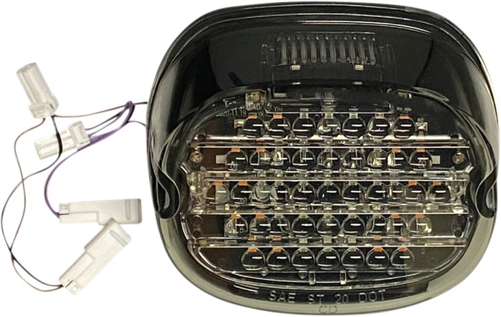 Custom Dynamics Taillight W/ Integrated Turn Signal - Top Window - Smoked Lens Cd-Int-Tl-W-S