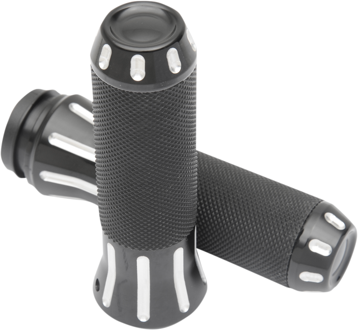 Drag Specialties Grips - Custom - Tbw - Black Cut