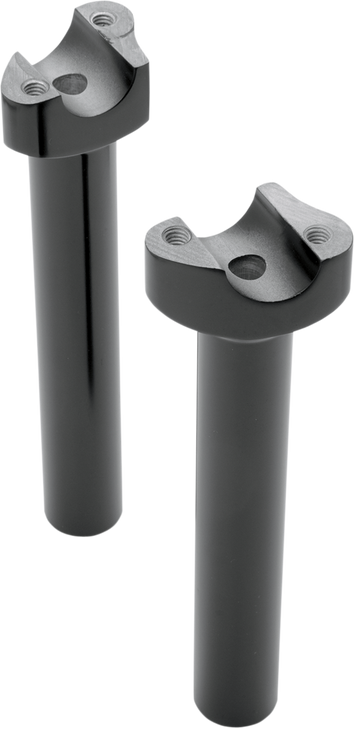 Drag Specialties Risers - Straight - 8" - Black