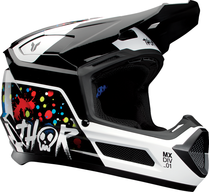 Thor Helmet Fleet Yth Splat Black S