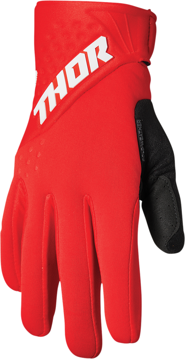 Thor Spectrum Cold Weather Gloves - Red/White - Small