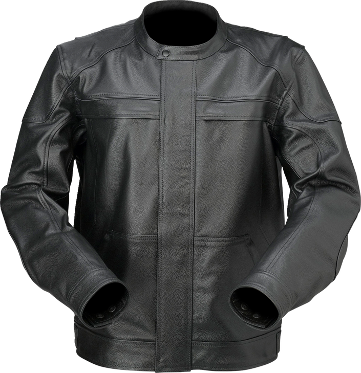 Z1R Justifier Leather Jacket - Black - 4Xl