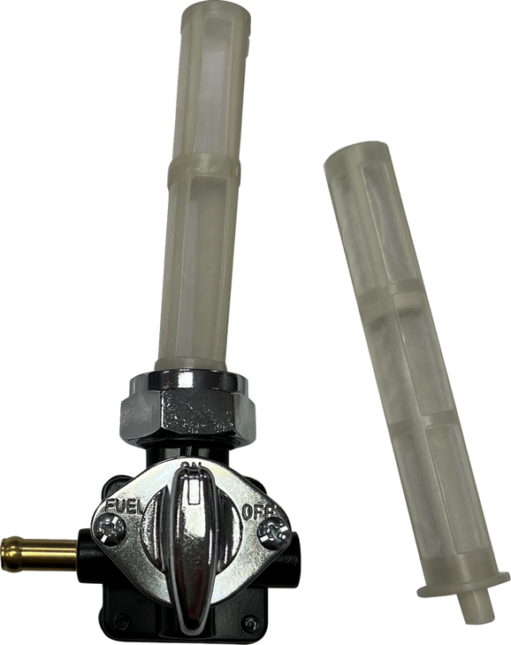 Drag Specialties Petcock - Vacuum - Left Outlet - Black