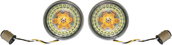 Custom Dynamics Bullet Turn Signal - 1157 - Chrome - Smoke Lens Pb-Bb-Aw-1157Cs