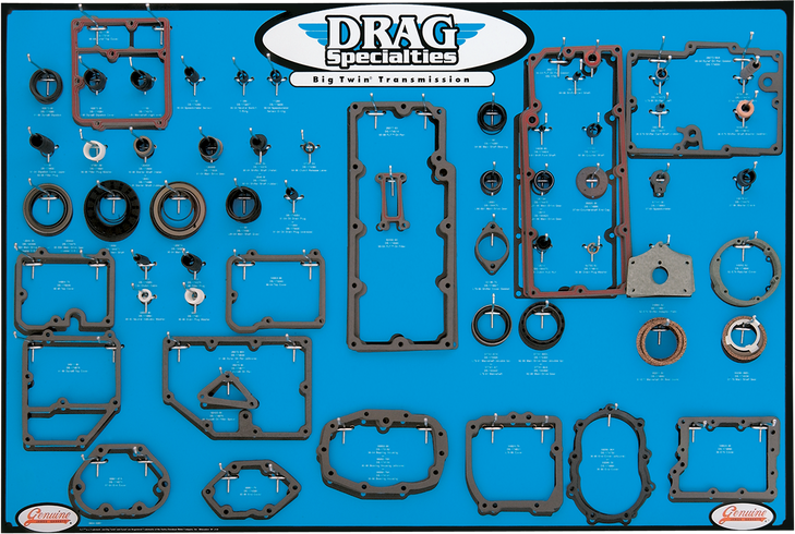 Drag Specialties Trans Gasket Display - Big Twin