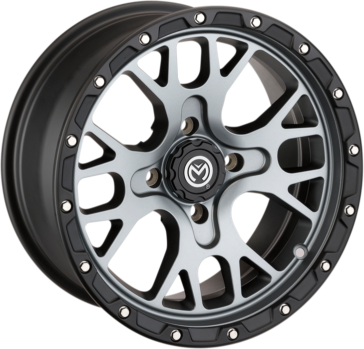 Moose Utility Wheel - 545X - Front/Rear - Gray - 14X7 - 4/156 - 4+3 545147156Sgbl44
