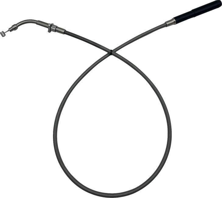 Ez Install Upper Clutch Cable - Flhx/Fltr,Se - +10" - Braided 108010