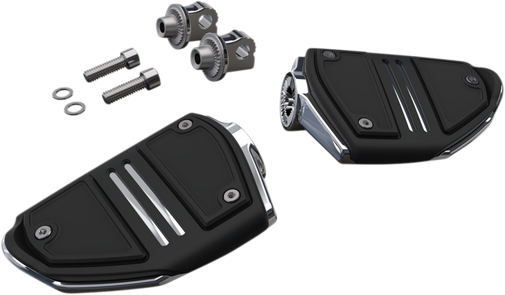 Ciro Twin Rail Footpeg - With Mount - Chrome 61405