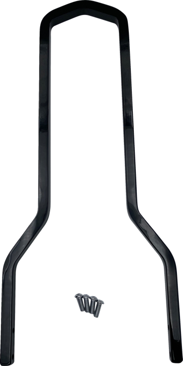 Drag Specialties Round Sissy Bar - Black - 14.75"H X 8.75"W