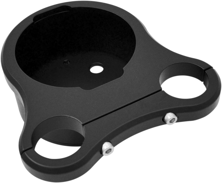 Drag Specialties 1.25" T-Bar Single Gauge Mount - Flat Black - For '00-'20 Oem Style Gauges