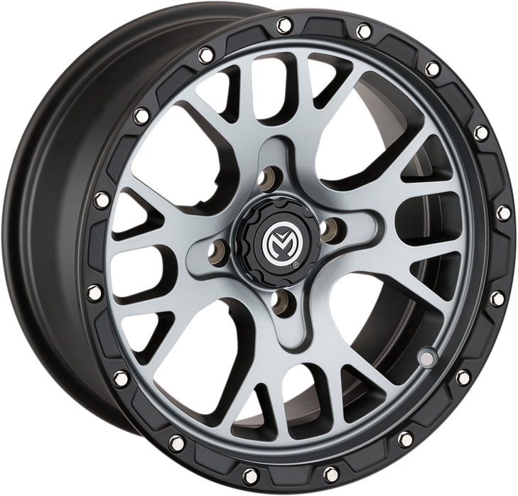 Moose Utility Wheel - 545X - Front/Rear - Gray - 14X7 - 4/136 - 5+2 545147136Sgbl54