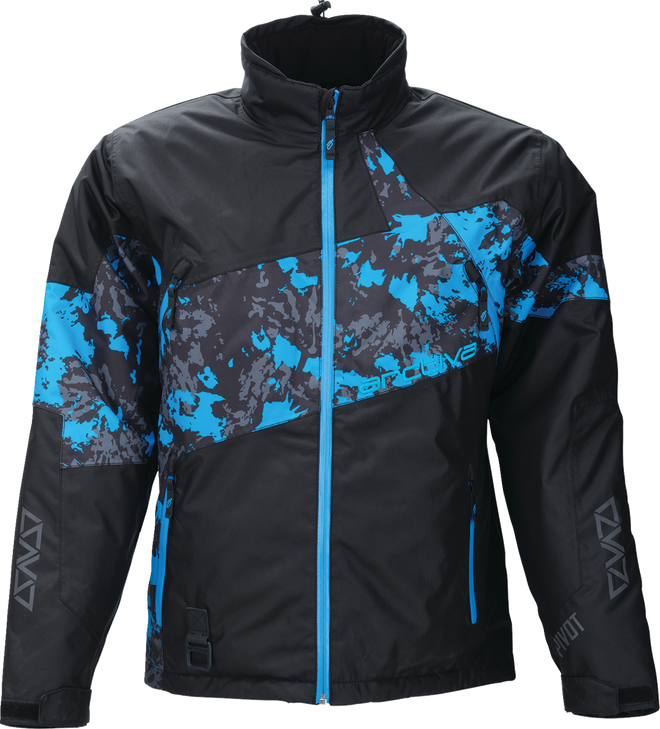 Arctiva Pivot 7 Jacket - Camo Black/Blue - Medium