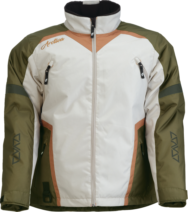 Arctiva Women'S Pivot 8 Jacket - Green/Tan - Small
