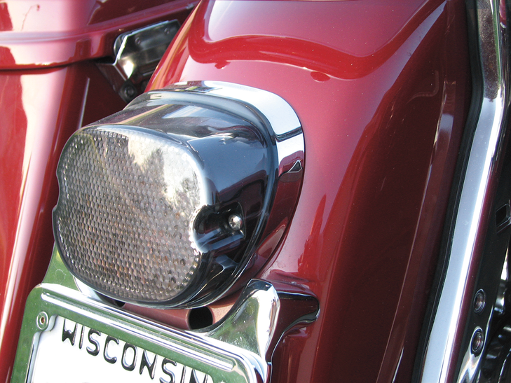Drag Specialties Taillight - Bottom Tag Light - Smoke