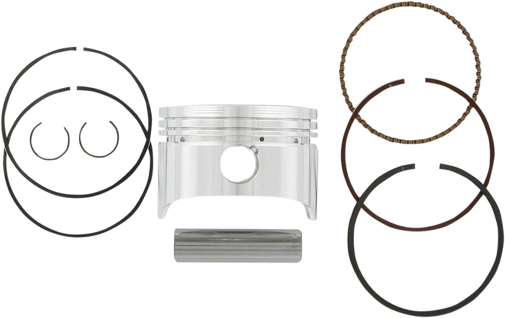 Wiseco Piston Kit - 70.00 Mm - Yamaha 4312M07000