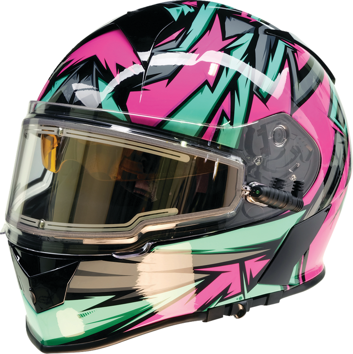 Warrant Snow Helmet - Neuron - Pink/Teal - Small