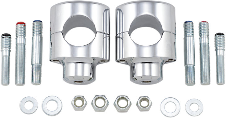 Drag Specialties Risers - Big Buffalo - 1-1/2" - Chrome