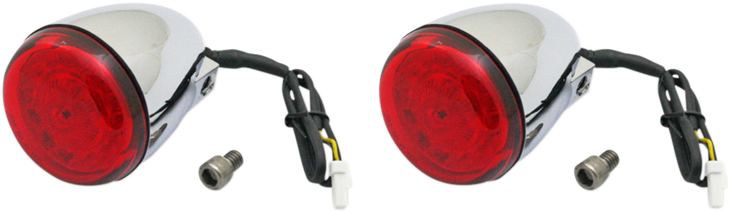 Custom Dynamics Probeam Turn Signals - Chrome/Red Pb-Ind-Rts-R-C