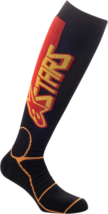 Mx Pro Socks - Black/Yellow/Orange - Medium 4701520-1540-M