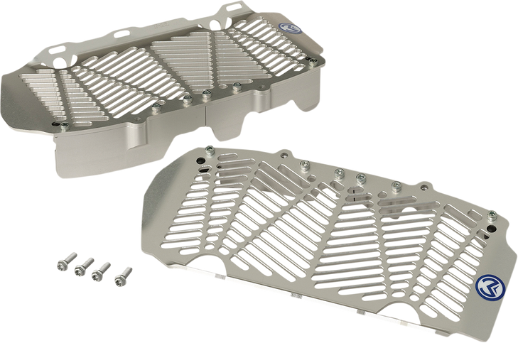 Moose Racing Billet Radiator Guards - Silver - Gas Gas/Husqvarna/Ktm 12-1116